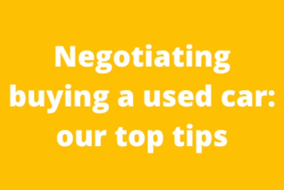 Used Car Buying Negotiating Tips